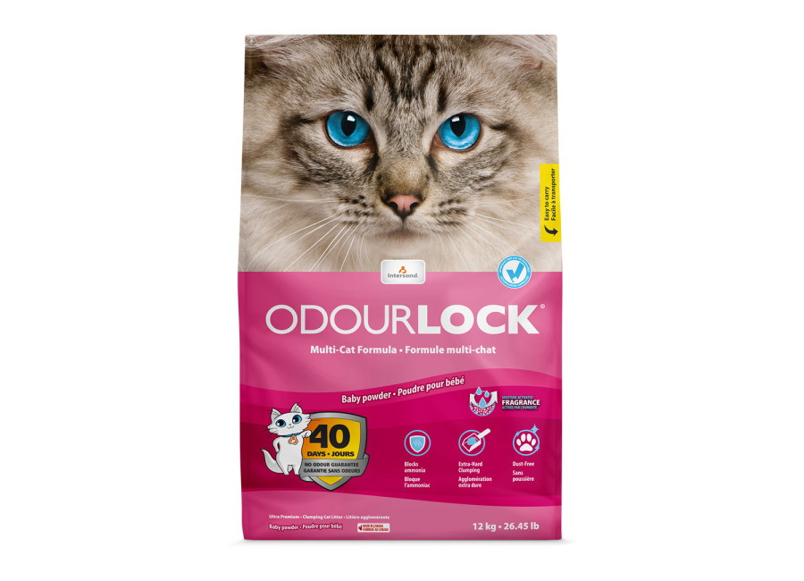 OdourLock Talco arena aglomerante para gatos – 12 kg