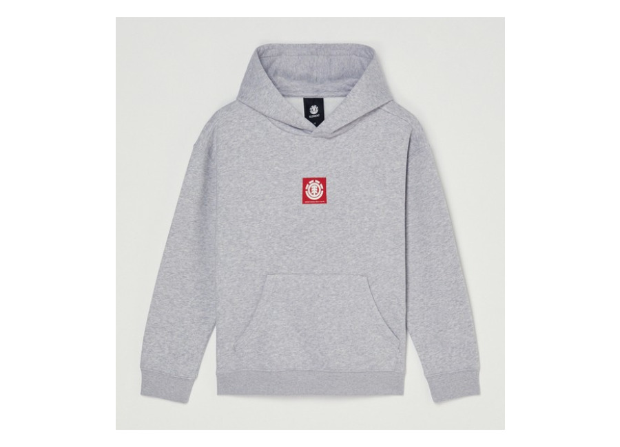 element Mid Grey Heather Square – Sudadera con capucha Gris Chicos 8