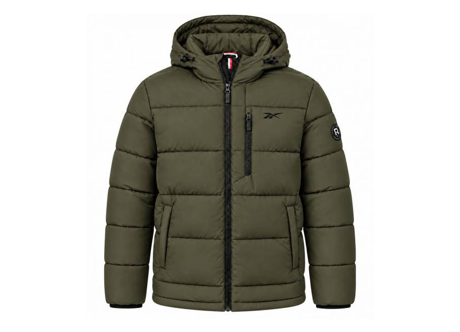 Reebok Stretch Puffer Hombre Chaquetón OMRB1502-OLIVA
