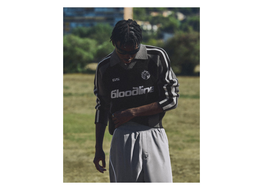 Jersey Cuello Polo Retrosport Negro