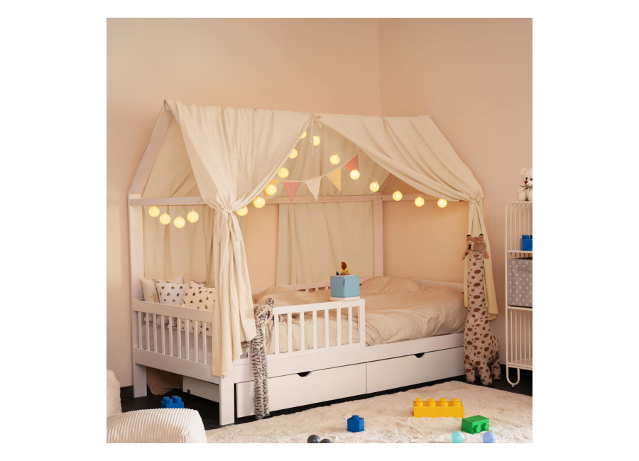 Home Deluxe Set decoración cuna VELINDO crema