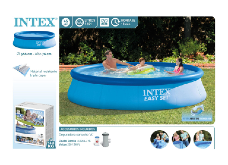 Piscina Easy Set Redonda Ø366×76 cm