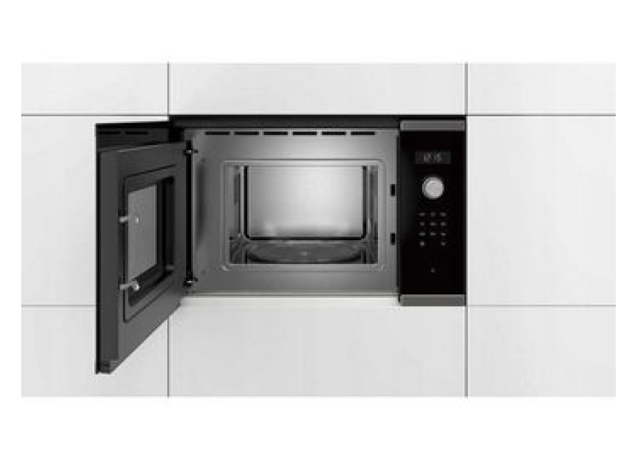 Bosch Serie 6 Bfl524ms0 Microondas Negro, Acero Inoxidable Solo Microondas Integrado 20 L 800 W