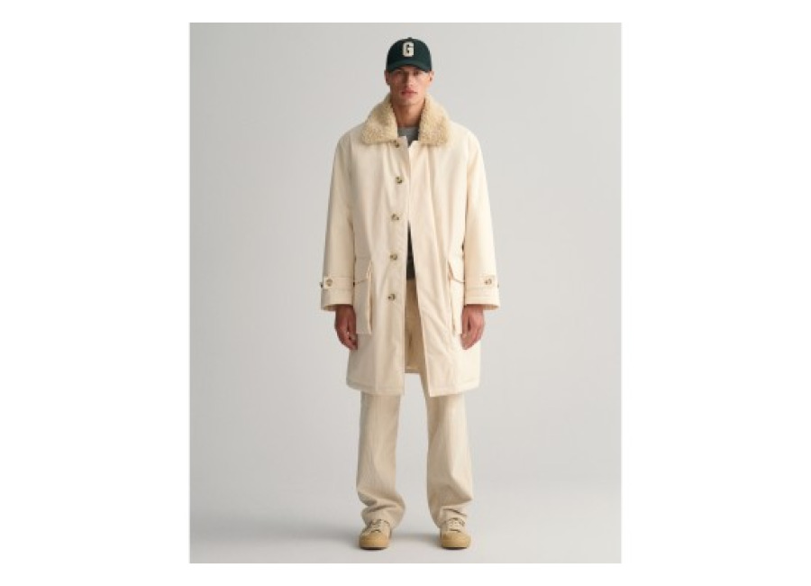 Gant para hombre. 7006373 Abrigo funcional beige (XL), Casual, Algodón, Manga larga