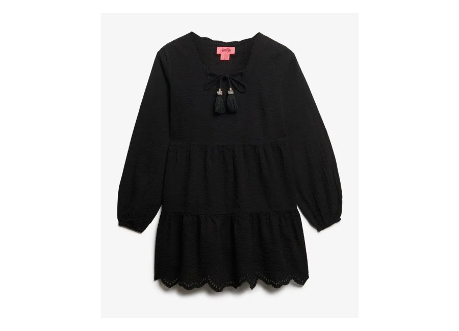 Mini vestido de volantes de bordado mujer Superdry d