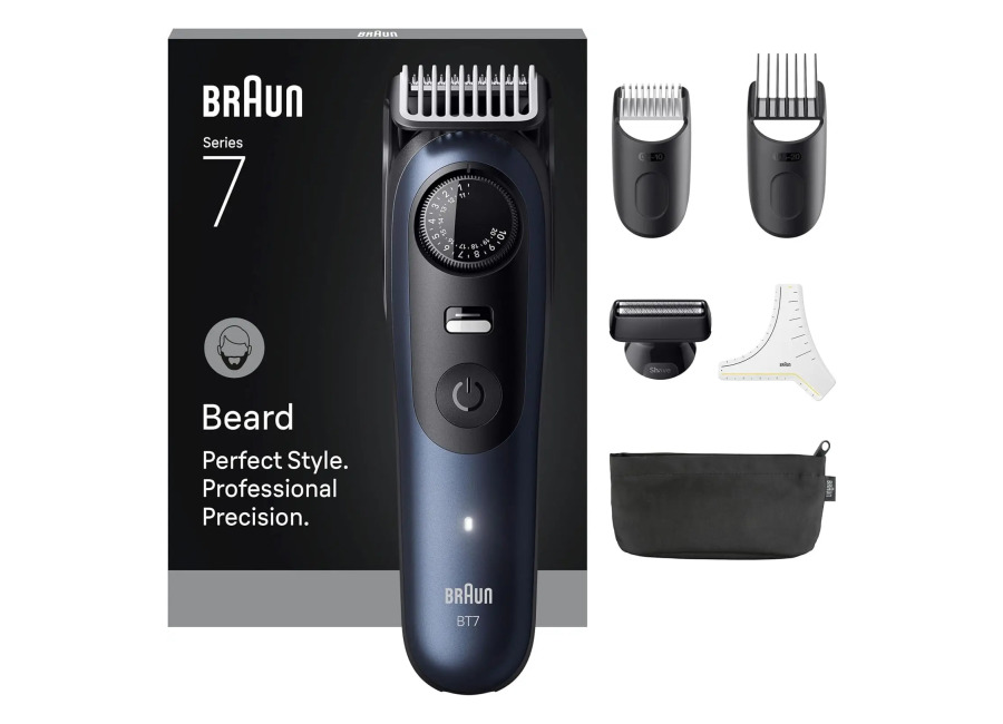 Braun Recortadora Series 7. Rasura, Recorta, Perfila, Afeitado perfecto, precisión profesional. Producto Europeo con Garantía Oficial.
