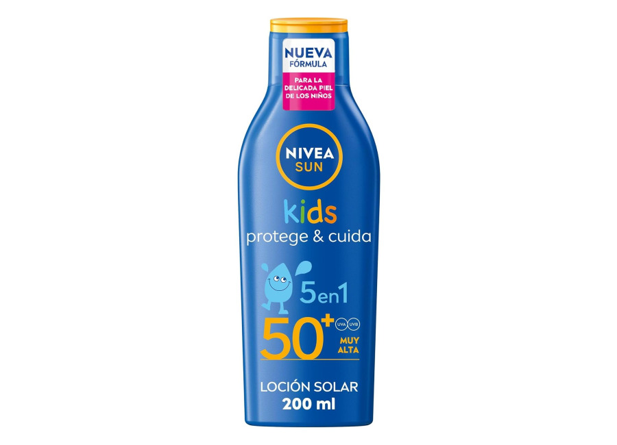 NIVEA SUN Spray Solar Protege Cuida FP50+ 1 x 200 ml,Protector solar,Extra resistente al agua