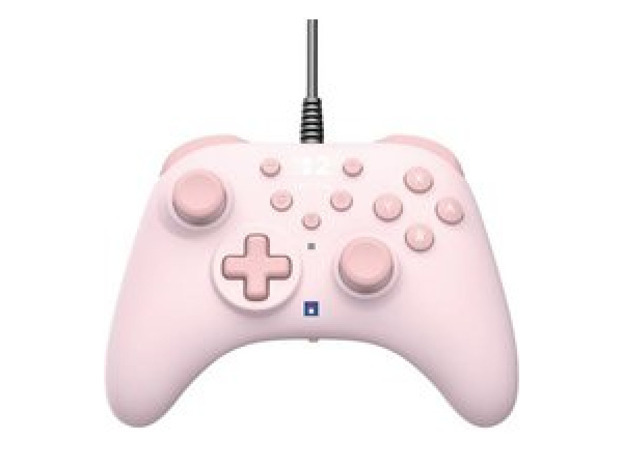 Mando Hori con Cable Turbo Rosa Switch/Switch 2
