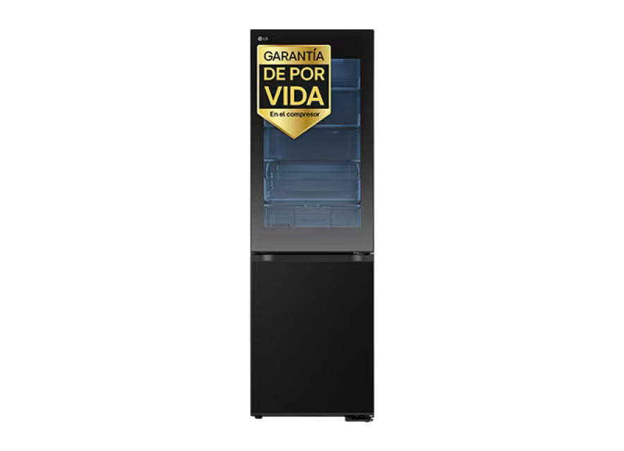 Outlet Frigorífico Combi Instaview Door Cooling+, 1,86 m, Clasificación C, capacidad de 352 l, Acero negro grafito – GBG5160CEV.OUTLET | LG ES