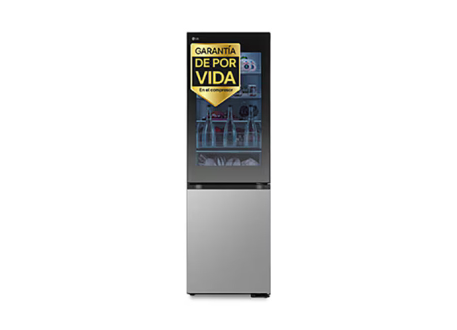 Outlet Frigorífico Combi |LG Instaview™, DoorCooling+, 1,86 m, capacidad de 352 l, Clasificación C, Inox Antihuellas – GBG5160CPY.OUTLET