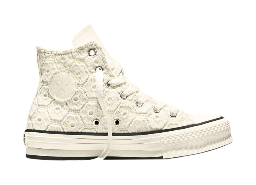 Converse chuck taylor all star eva lift platform floral crochet Zapatillas Niña/os