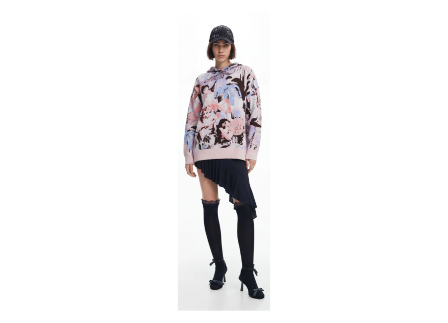 desigual, sudadera victoriana maria escote