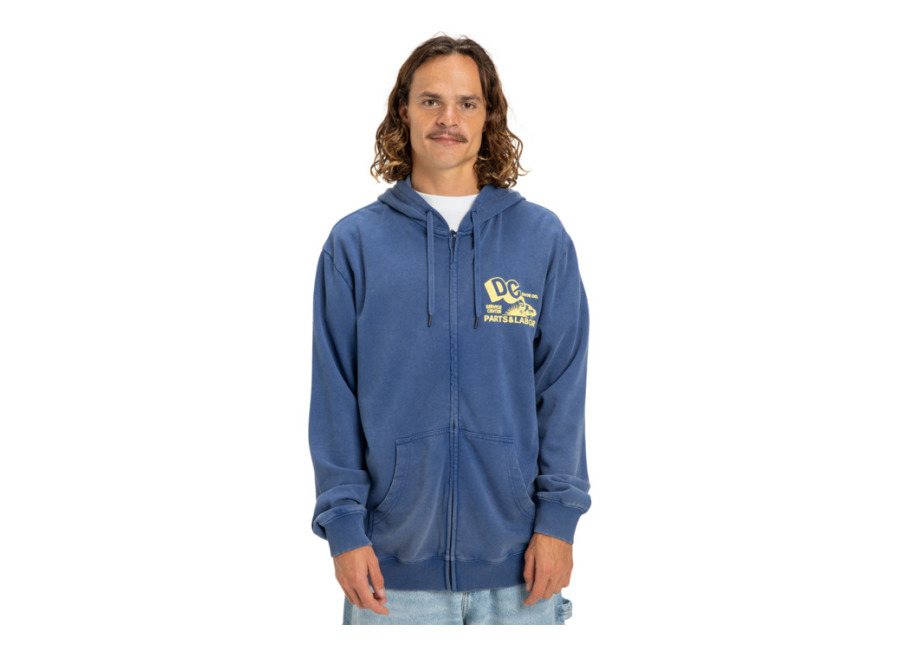 XL DC Parts Dep – Sudadera con capucha y cremallera Azul hombre