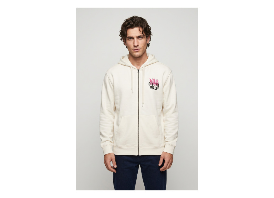 Vans Metal Wall Full Zip Mountain Essentials Marshmallow | Sudaderas con Capucha Outlet | Hombre