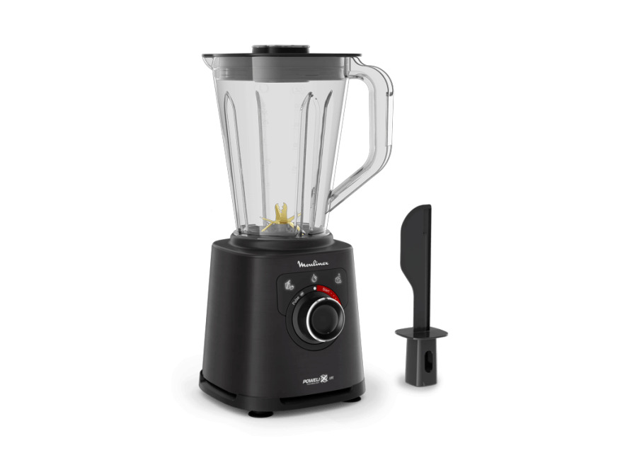 Moulinex Perfectmix +, Batidora de alta velocidad, 1200 W, Negra
