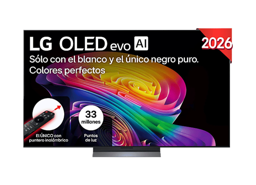 LG TV OLED 65″ – LG OLED65C65LA, evo 4K, Procesador Inteligente α11 AI Processor 4K Gen3, Smart TV, DVB-T2 (H.265), Negro