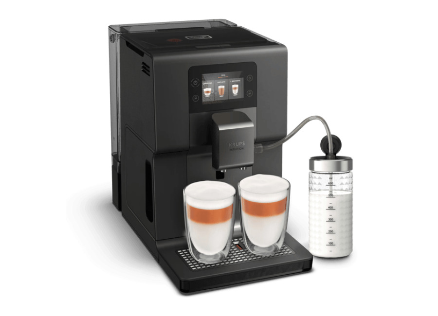 Moulinex Intuition Preference +, Cafetera Superautomática, Pantalla táctil, 15 recetas automáticas, Jarra de leche Tecnología Milk Advance