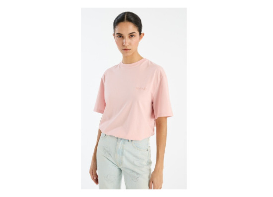 Rotate para mujer. 1124451011 Camiseta oversize rosa (M), Casual, Manga corta, Algodón Orgánico, Sostenible