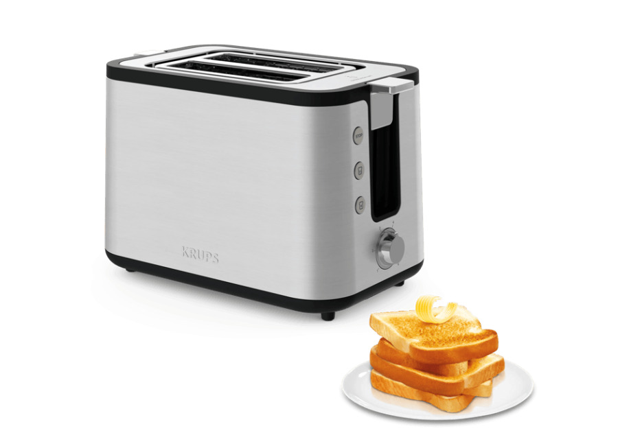 Moulinex Control Line, Tostador, 2 ranuras, 850 W, 6 niveles de tostado