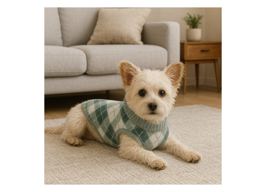 Outech Jersey con Rombos Verdes para perro
