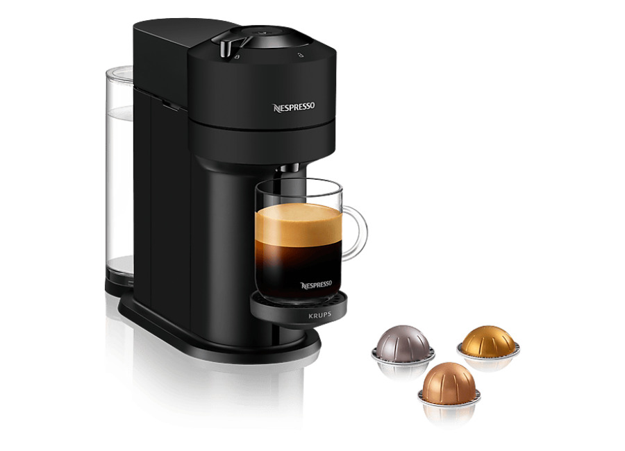 Krups REACONDICIONADO Seminuevo Bueno Cafetera de cápsulas – Nespresso® Krups Vertuo XN910N, 1500 W, 1.1 l, Wi-Fi, Bluetooth, Negro