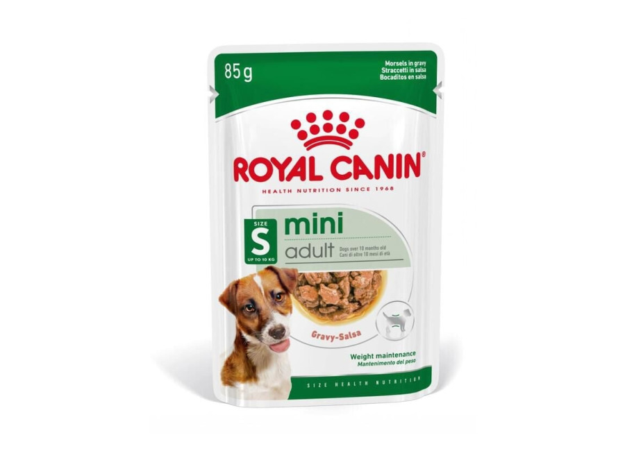 Royal Canin 24 sobres x 85 g Royal Canin Mini Adult sobre en salsa para perros ¡Pack ahorro!