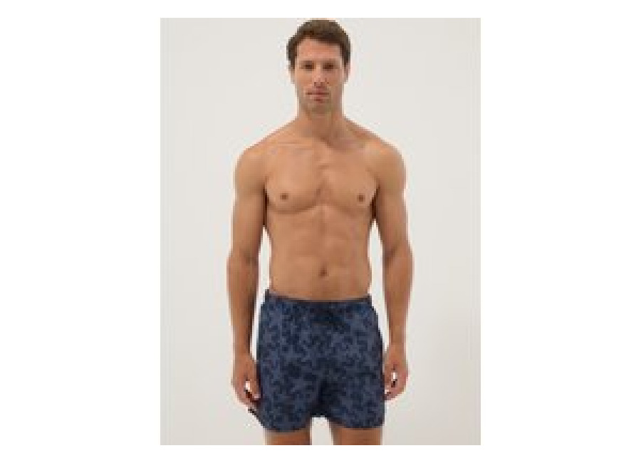 Ovs Bóxer De Baño Azul Con Estampado De Estrellas De Mar, Hombre, Azul, Talla: