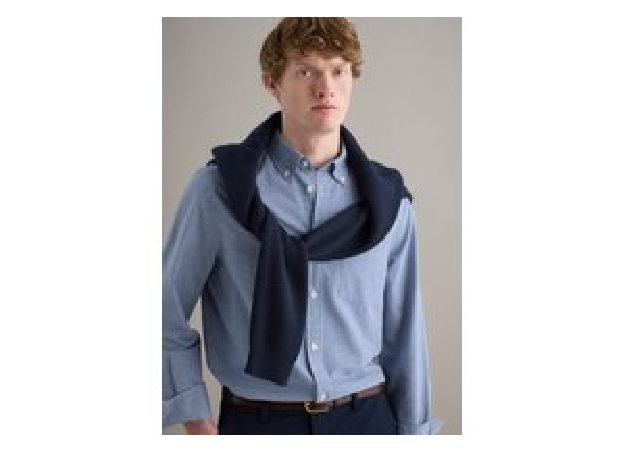 Piombo Camisa Regular Fit De Puro Algodón A Cuadros Multicolor, Hombre, Blanco/azul, Talla: