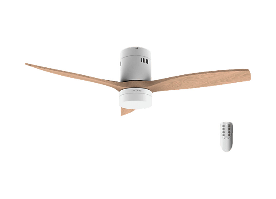 Cecotec Ventilador de techo – Cecotec EnergySilence Aero 5600 Classic, 40 W, Motor DC, 52 pulgadas, Modo Verano/Invierno, Mando a distancia, Multicolo