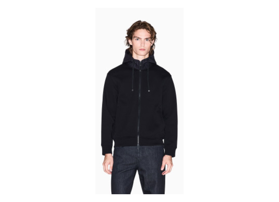 A|X Armani Exchange A X Armani Exchange para hombre. Chaqueta Cremallera negro (XXL), Casual, Algodón