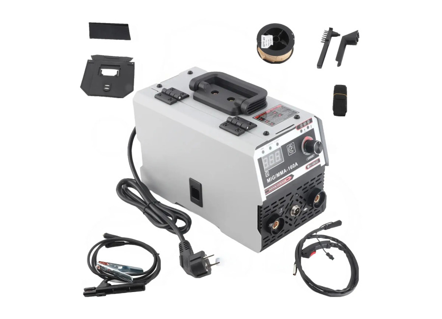 Máquina de soldar MIG/MMA 2 en 1, ajuste de corriente de 20-120 A, inversor IGBT DC,…