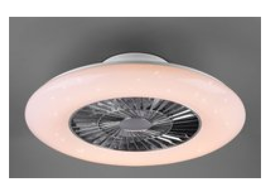 Reality Leuchten Ventilador de techo LED Visby Ø 60cm Tunable White