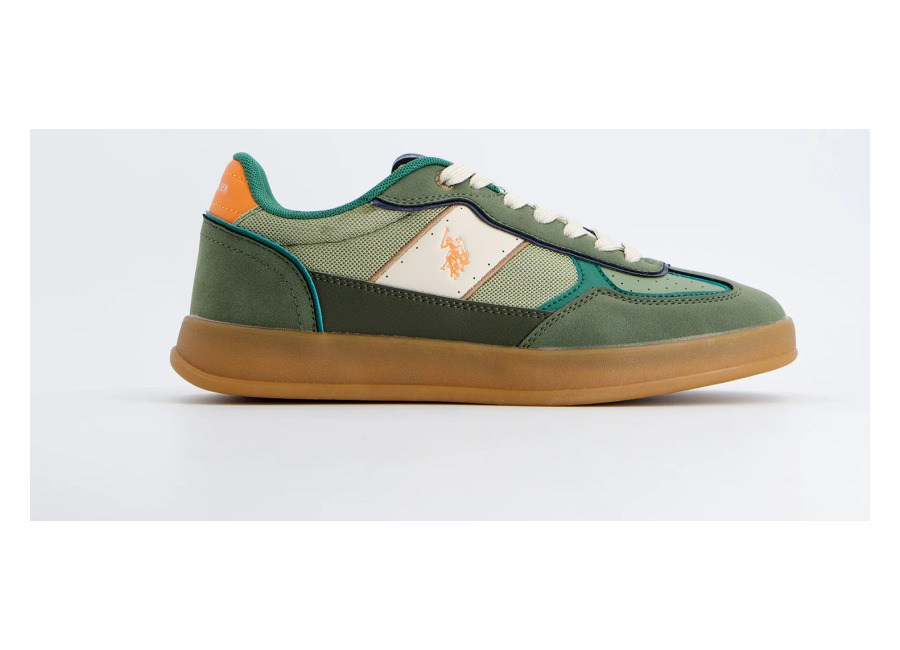 U.S. Polo ASSN Zapatillas Polo Verdes Banda Lateral, 40