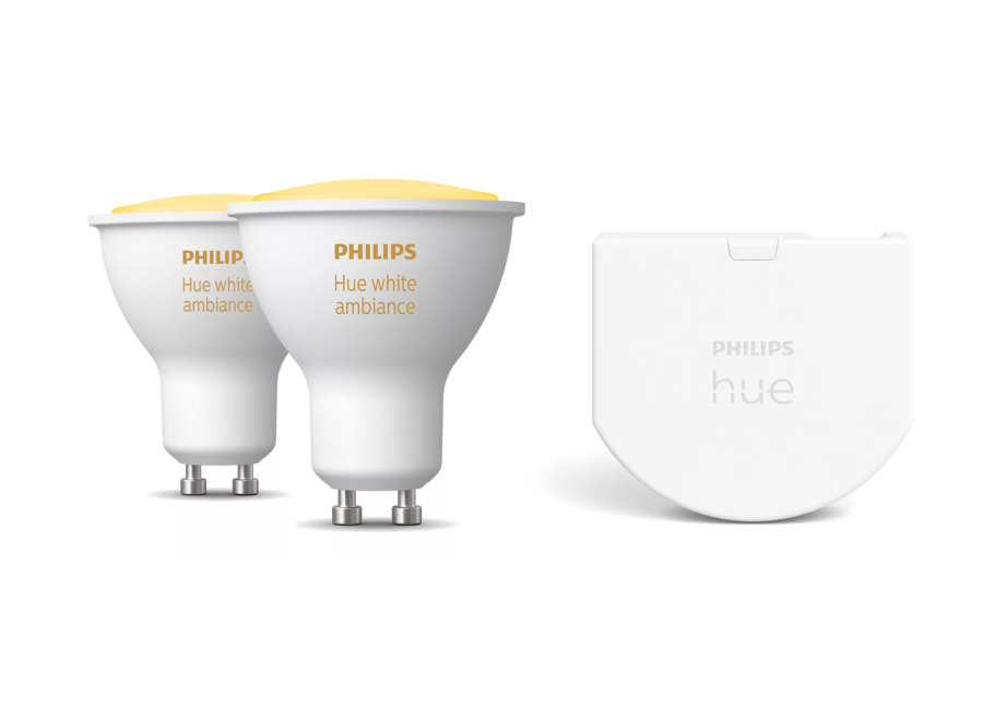 Philips Hue Philips Pack: Bombillas Inteligentes Gu10 (2un) + Interruptor