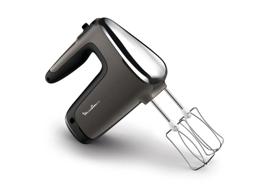 Moulinex Powermix Silence, Batidora amasadora, 600 W, Tecnología Silenciosa, Asa Ergonómica, Gris oscuro